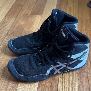 Asics Black and Gray High-Top Sneakers